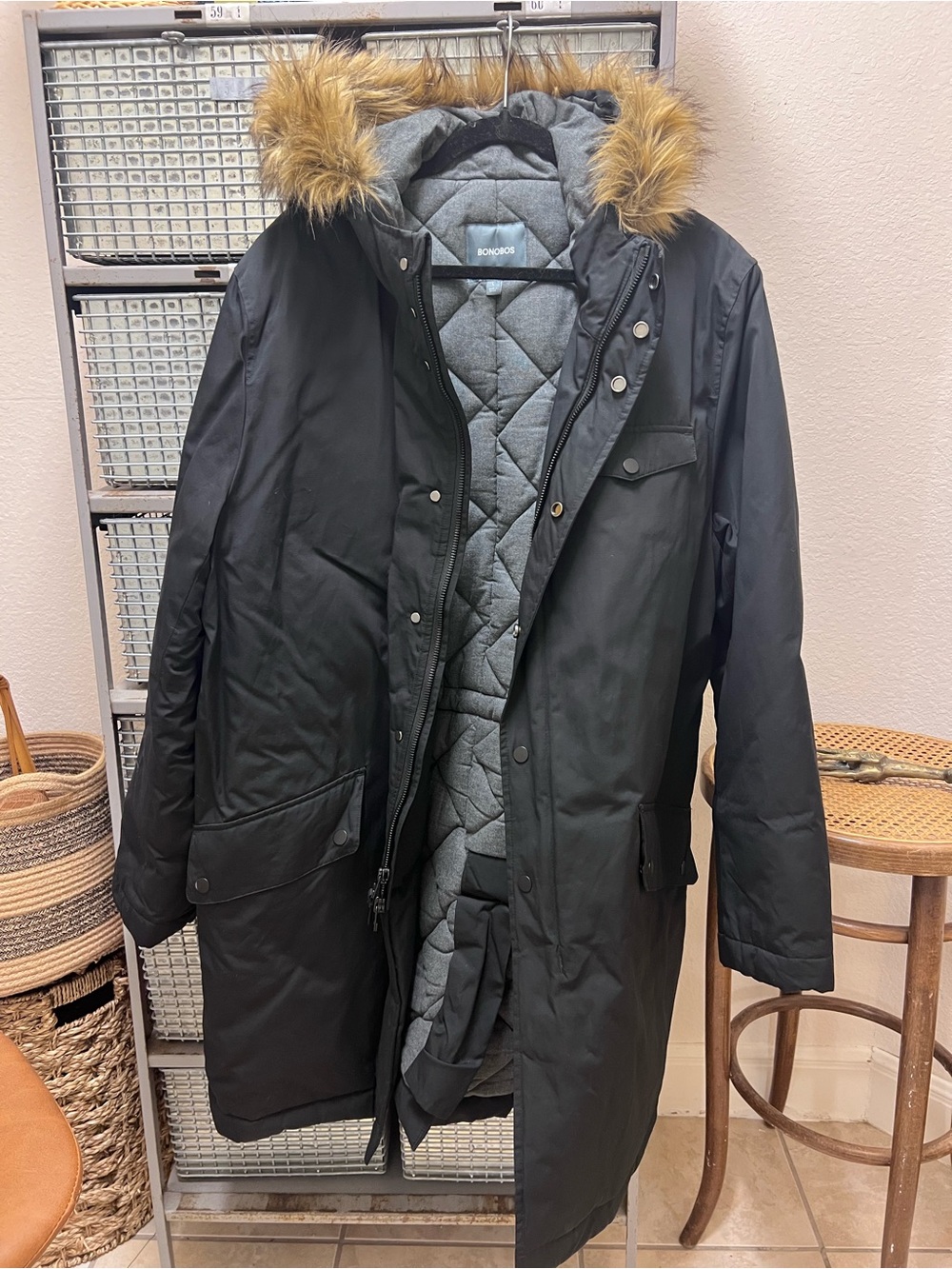 Bonobos fur parka